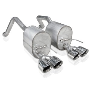 Chevrolet Corvette Performance Exhaust - Stainless Works - Cat Back, Dual Chambered Turbo Mufflers, Quad 4in Tips - `09-`13